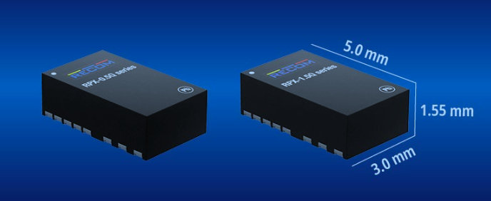 Now for AEC-Q100 Grade 1: RECOM RPX series DC/DC converters at Rutronik